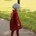 Red Girls Woolen Coat